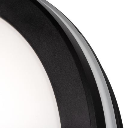 LED Vonkajšie stropné svietidlo BENO E LED/12W/230V 3000/4000/6500K pr. 20 cm IP65 čierna