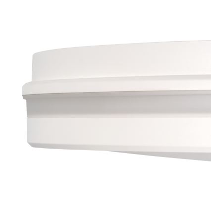 LED Vonkajšie stropné svietidlo BENO E LED/20W/230V 3000/4000/6500K pr. 20 cm IP65 biela