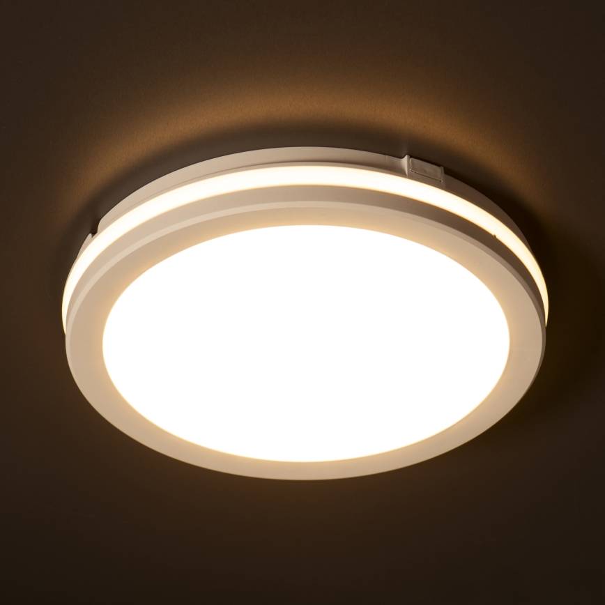 LED Vonkajšie stropné svietidlo BENO E LED/40W/230V 3000/4000/6500K pr. 40 cm IP65 biela