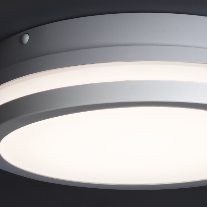 LED Vonkajšie stropné svietidlo so senzorom pohybu BENO LED/12/18W/230V 3000/3500/4000K IP65 biela guľatý