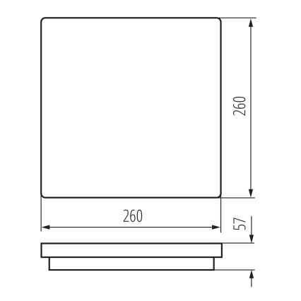 LED Vonkajšie stropné svietidlo BENO LED/24/30W/230V 3000/3500/4000K IP65 antracit hranatý