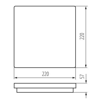 LED Vonkajšie stropné svietidlo so senzorom pohybu BENO LED/12/18W/230V 3000/3500/4000K IP65 antracit hranatý