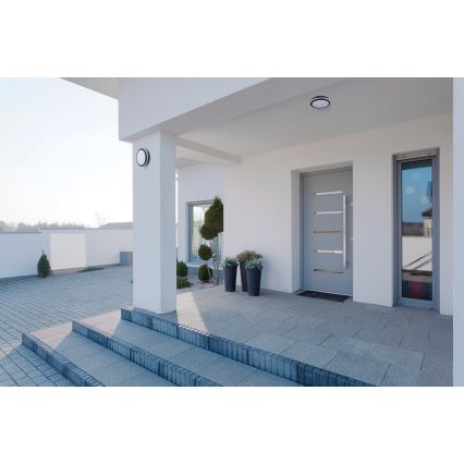 LED Vonkajšie stropné svietidlo BENO LED/12/18W/230V 3000/3500/4000K IP65 antracit okrúhly