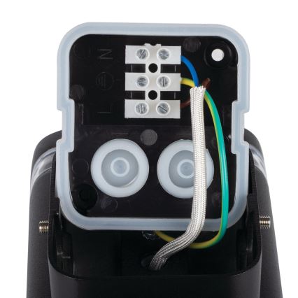 Vonkajšie nástenné svietidlo ZEVI 2xGU10/10W/230V IP54 čierna