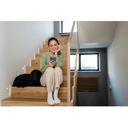 LED Schodiskové svietidlo EXIN LED/2,5W/230V 3000K IP65 biele hranaté