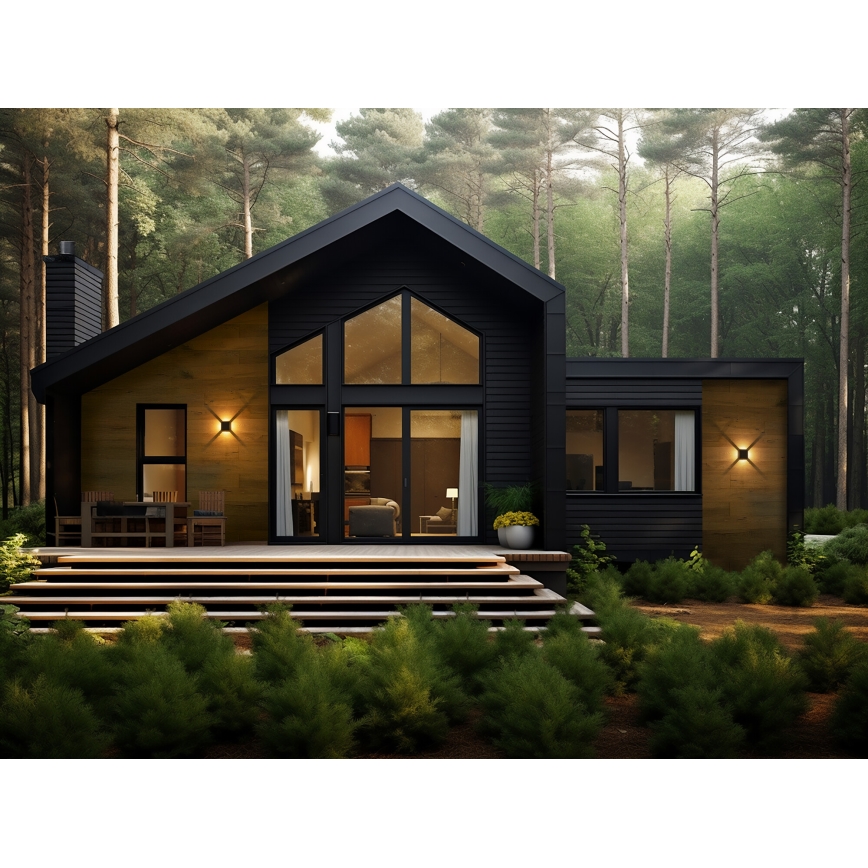 LED Vonkajšie nástenné svietidlo REFAZI LED/6W/230V IP54 čierna