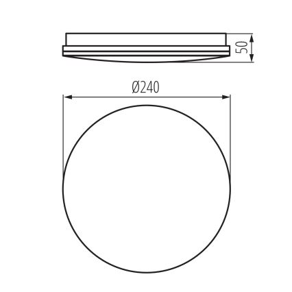LED Kúpeľňové stropné svietidlo ENELO LED/10W/230V priemer 24 cm IP44
