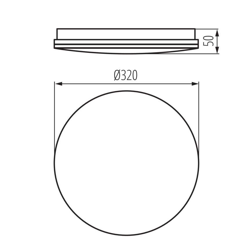 LED kúpeľňové stropné svietidlo ENELO LED/17W/230V priemer 32 cm IP44