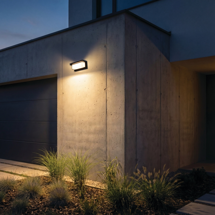 LED vonkajšie nástenné svietidlo LERTO LED/12W/230V IP54 čierne