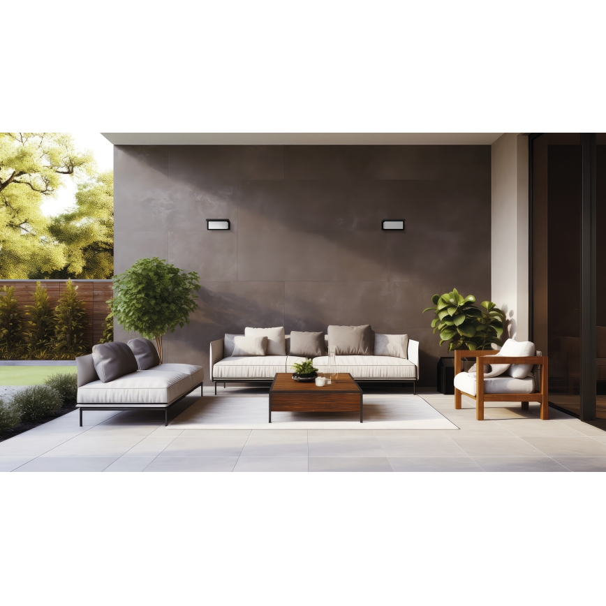 LED vonkajšie nástenné svietidlo LERTO LED/12W/230V IP54 čierne