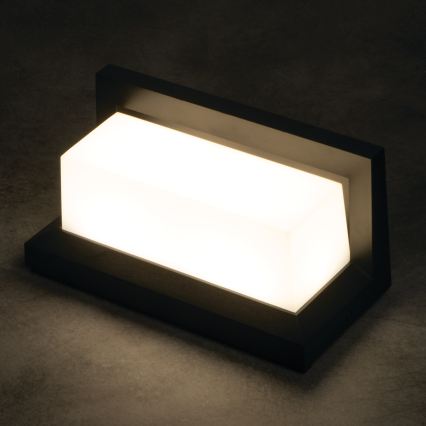 LED vonkajšie nástenné svietidlo LERTO LED/12W/230V IP54 čierne