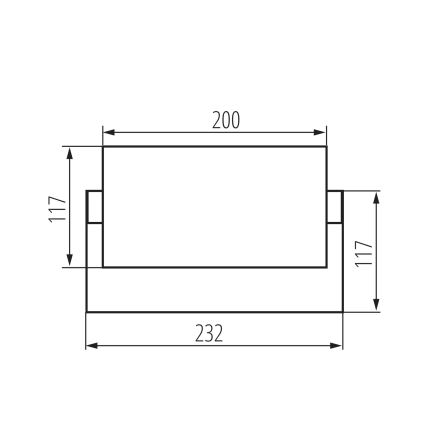 LED Vonkajšie nástenné svietidlo XERTO LED/20W/230V 3000/4000/6500K IP65 čierna