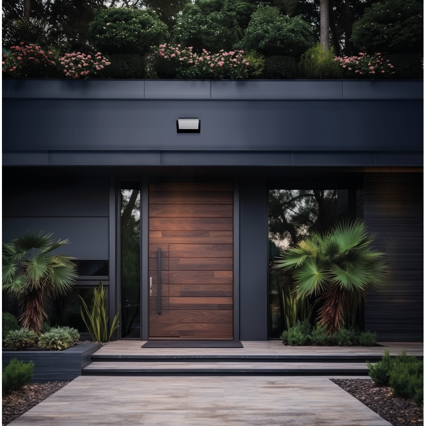 LED Vonkajšie nástenné svietidlo so snímačom pohybu a súmraku XERTO LED/20W/230V 3000/4000/6500K IP44 čierna