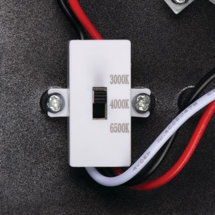 LED Vonkajšie nástenné svietidlo so snímačom pohybu a súmraku XERTO LED/20W/230V 3000/4000/6500K IP44 čierna