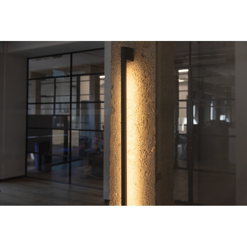 Vonkajšie nástenné LED svietidlo YALTE LED/8,5W/230V 3000/4000/6500K 93 cm IP54 čierna