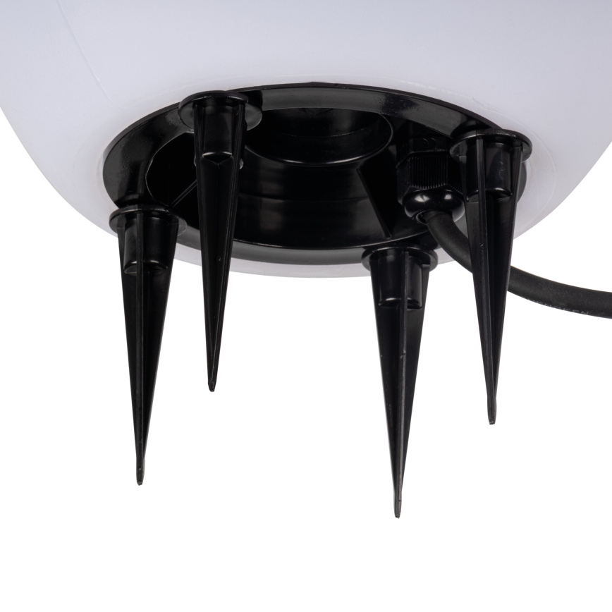 Vonkajšia lampa STONO 1xE27/20W/230V pr. 30 cm IP65 biela