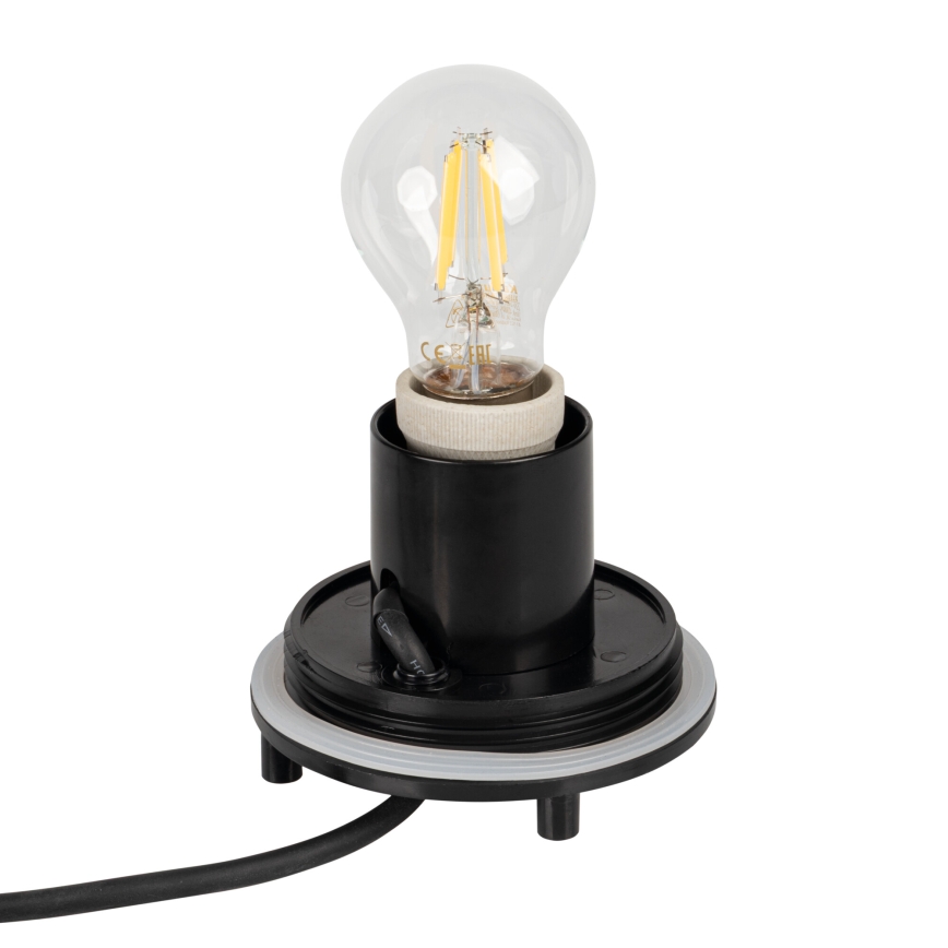 Vonkajšia lampa STONO 1xE27/20W/230V pr. 30 cm IP65 biela