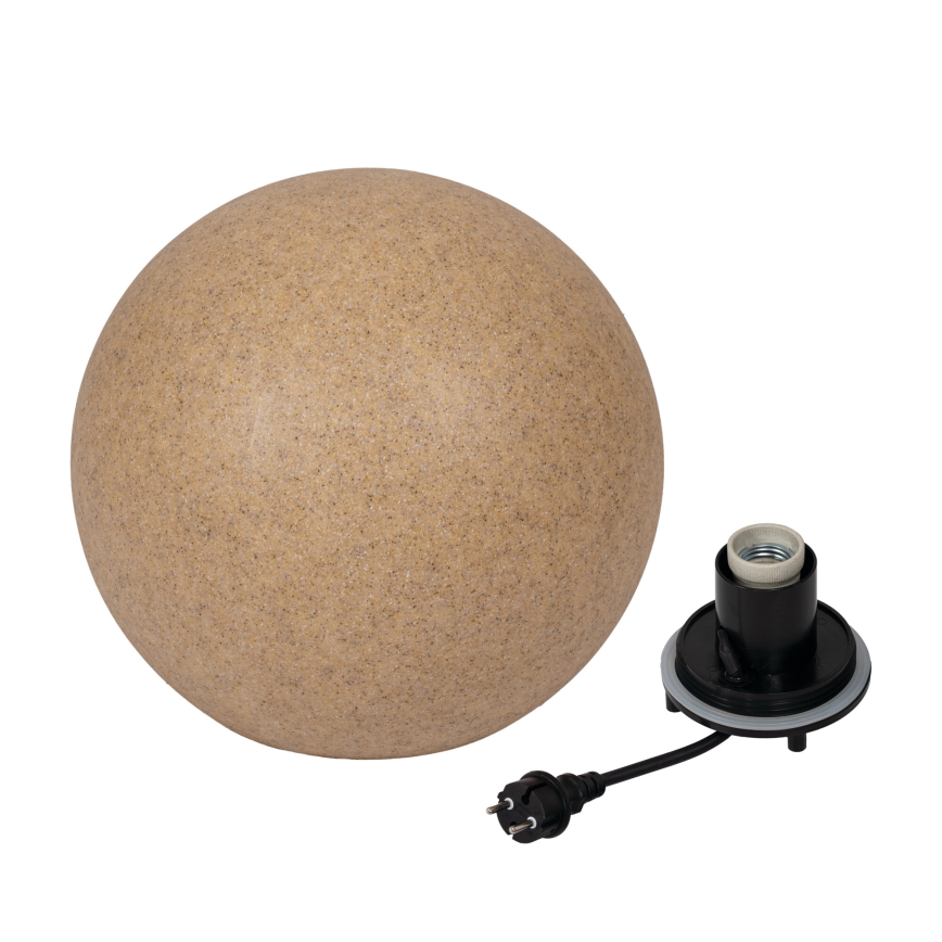Vonkajšie svietidlo STONO 1xE27/20W/230V priemer 50 cm IP65 béžové