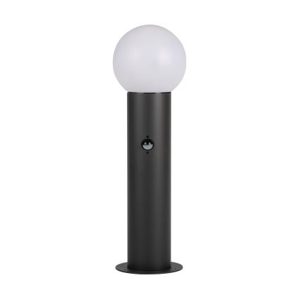 Vonkajšie svietidlo so snímačom pohybu a súmraku STONO 1xE27/15W/230V 50 cm IP65 antracit