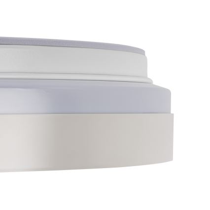 Stmievateľné LED stropné svietidlo LIXAN LED/47W/230V 3000-6500K pr. 38,6 cm biela/strieborná + diaľkové ovládanie