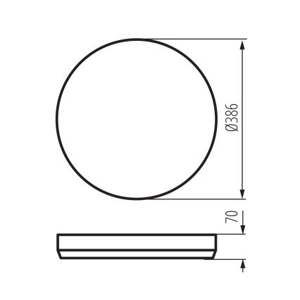 LED Stmievateľné stropné svietidlo LIXAN LED/47W/230V 3000-6500K pr. 38,6 cm biela/čierna + diaľkové ovládanie