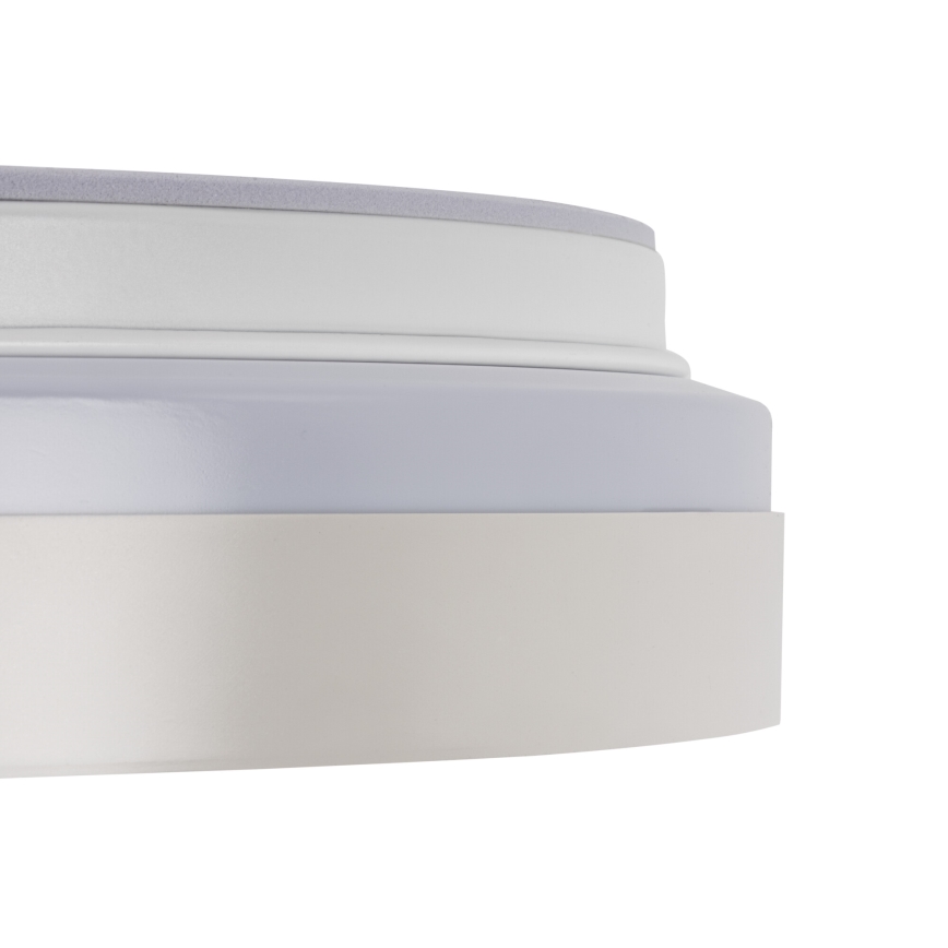 LED Stmievateľné stropné svietidlo LIXAN LED/65W/230V 3000-6500K pr. 48,6 cm biela/strieborná + diaľkové ovládanie