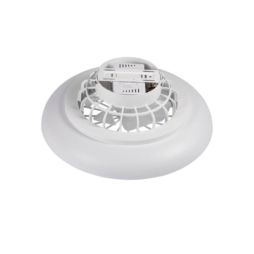 LED RGBW stmievateľné stropné svietidlo s ventilátorom PLAVE PAN LED/24W/230V 3000-6500K pr. 48,5 cm biela + diaľkové ovládanie