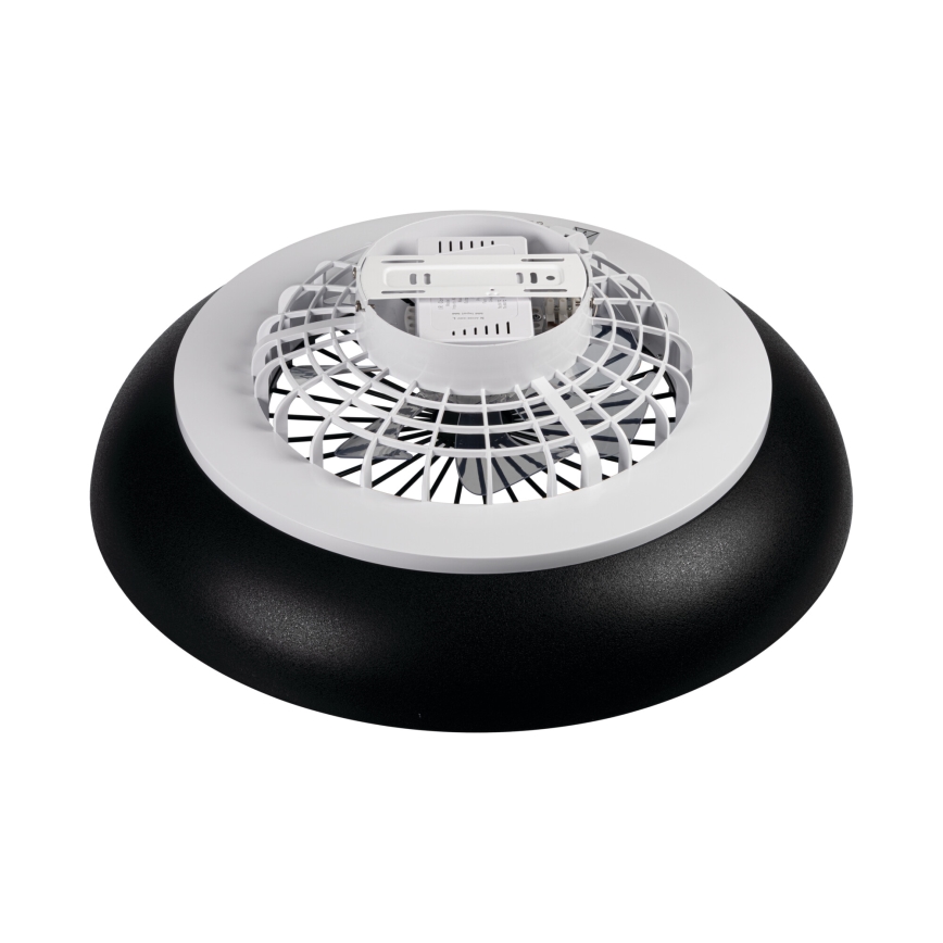 LED RGBW Stmievateľné stropné svietidlo s ventilátorom PLAVE PAN LED/48W/230V 3000-6500K pr. 60 cm čierna + diaľkové ovládanie