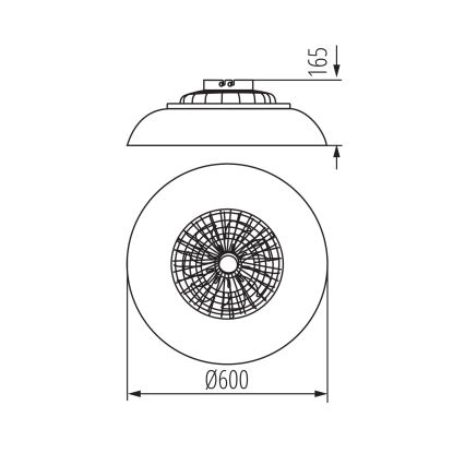 LED RGBW Stmievateľné stropné svietidlo s ventilátorom PLAVE PAN LED/48W/230V 3000-6500K pr. 60 cm čierna + diaľkové ovládanie