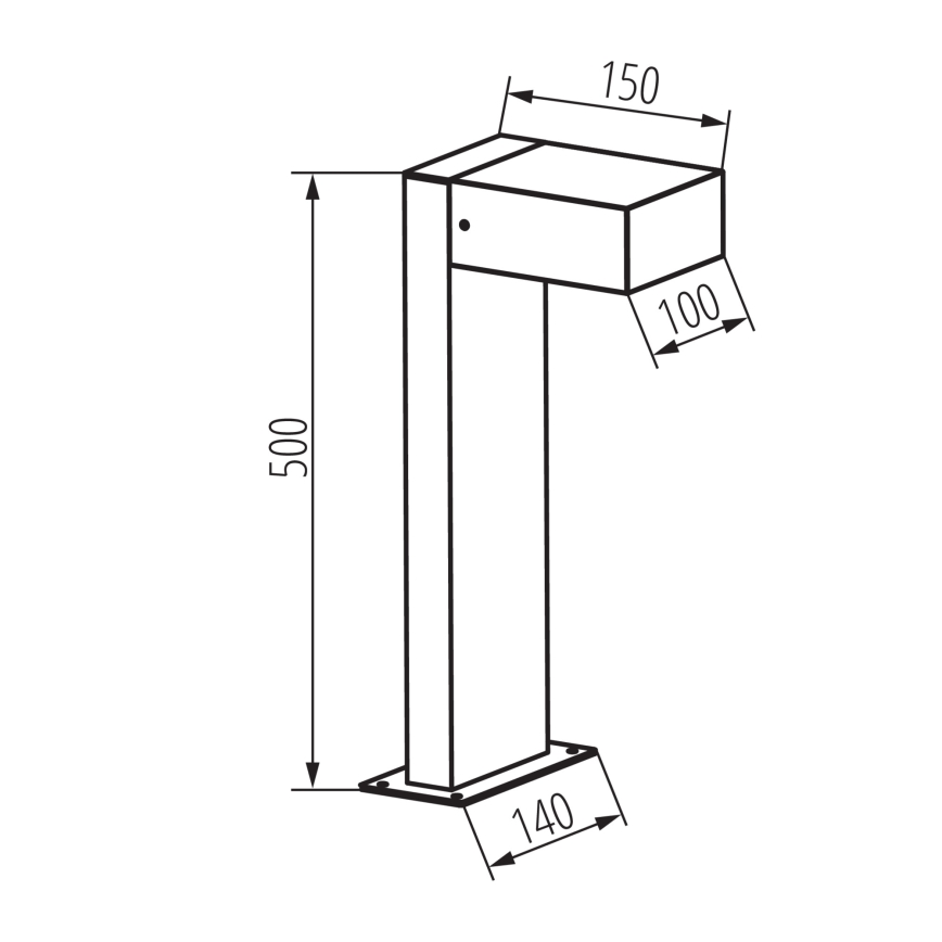 Vonkajšie svietidlo LEGINO 1xGX53/11W/230V 50 cm IP65 antracit