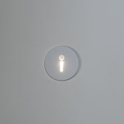 LED schodiskové svietidlo so senzorom pohybu a súmraku MAGNIK LED/1,7W/230V 2700/3300/3900/4600/5700K biela okrúhle