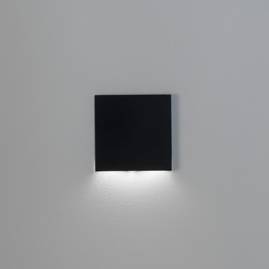 LED schodiskové svietidlo MAGNIK LED/1,7W/230V 2700/3300/3900/4600/5700K čierne hranaté