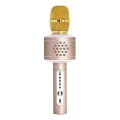Karaoke mikrofón 6 W / 5 V, 1500 mAh, Bluetooth, zlatý