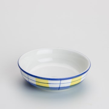 Keramická kompótová miska 13 cm biela modrá