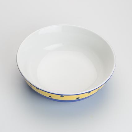 Keramická kompótová miska Lada 23 cm modrá žltá
