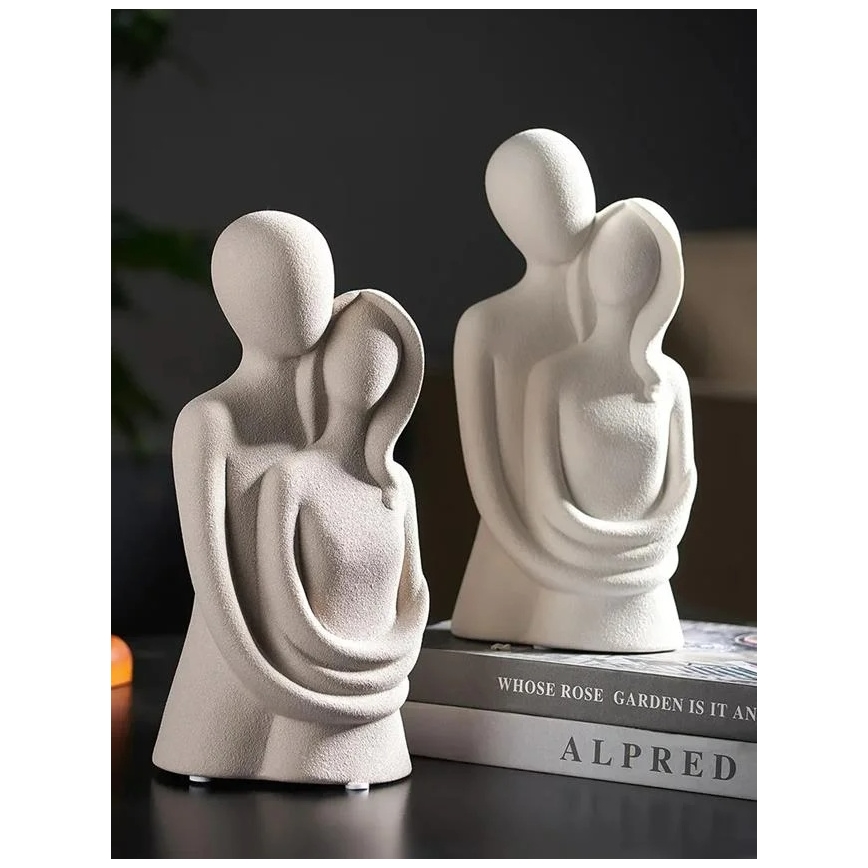 Keramická stolová dekorácia 21x8,5x10 cm biela