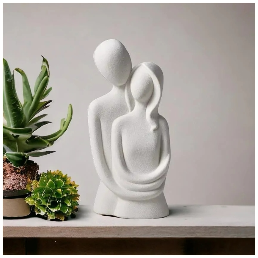 Keramická stolová dekorácia 21x8,5x10 cm biela