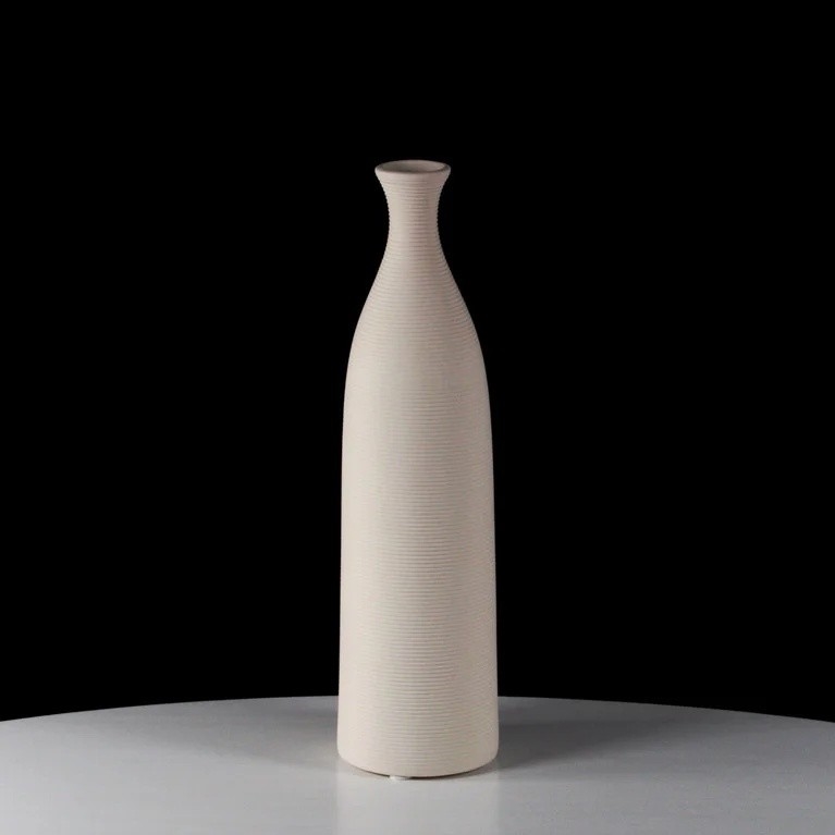 Keramická váza 33 cm biela