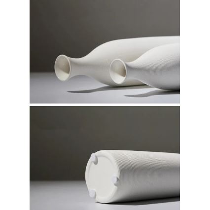 Keramická váza 33 cm biela