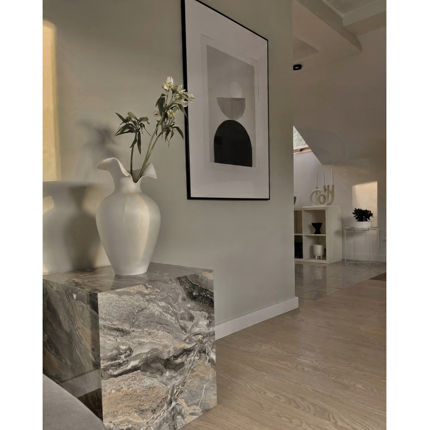 Keramická váza 41,5x23 cm biela