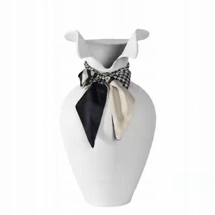 Keramická váza 41,5x23 cm biela