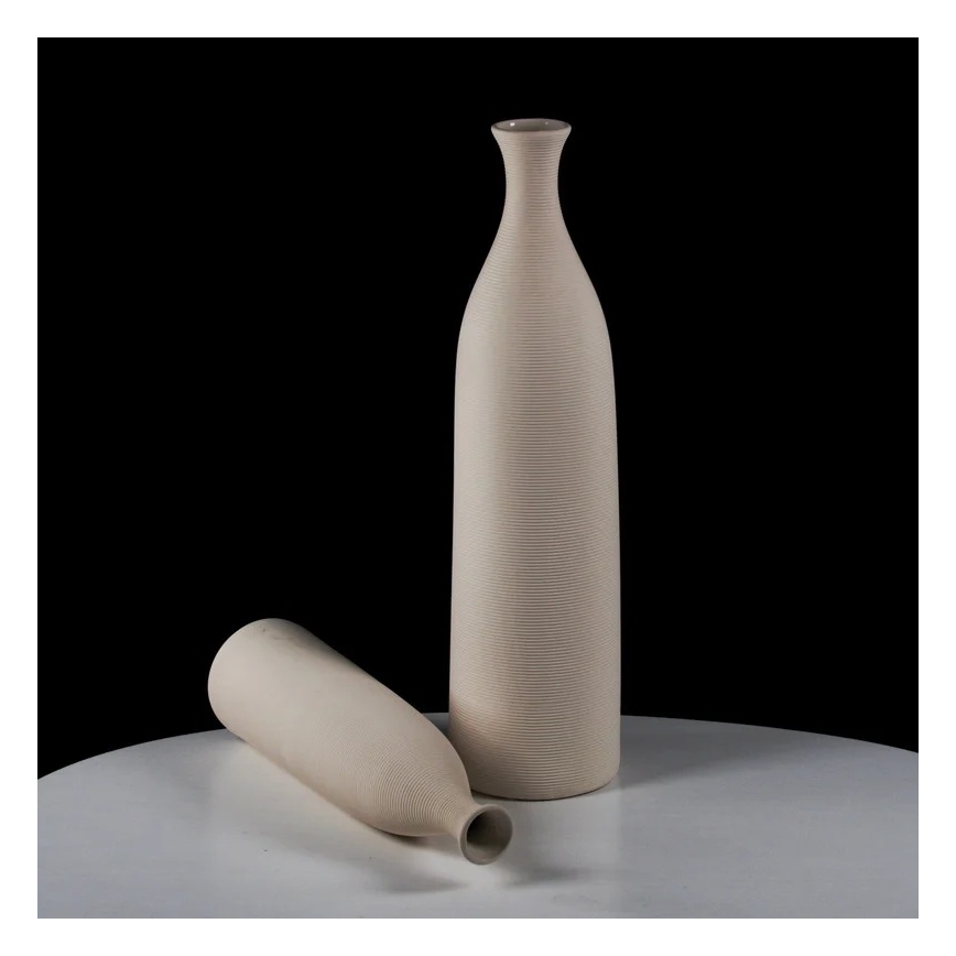 Keramická váza 46 cm, biela