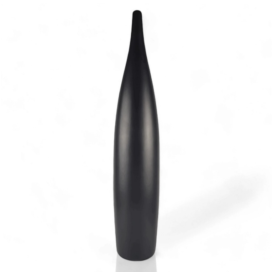 Keramická váza 70 cm, matná čierna