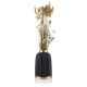 Keramická váza ROSIE 20,5x12 cm čierna/zlatá