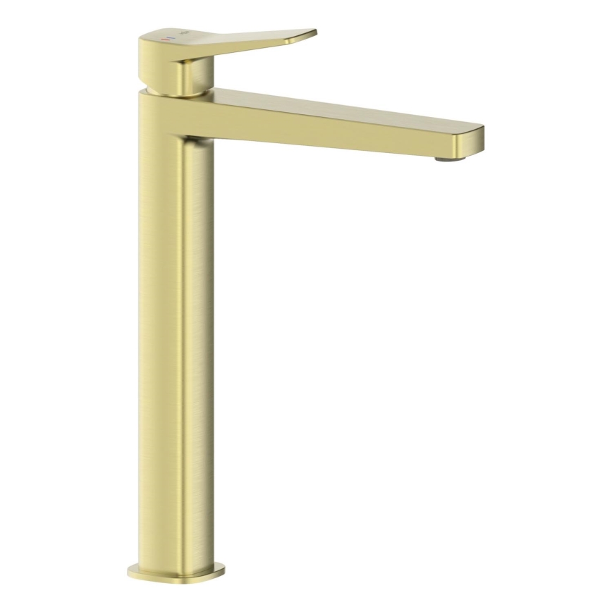 KFA Armatura 4522-712-31 - Umývadlová batéria + výpusť MALAGA 30,3 cm, kartáčované zlato
