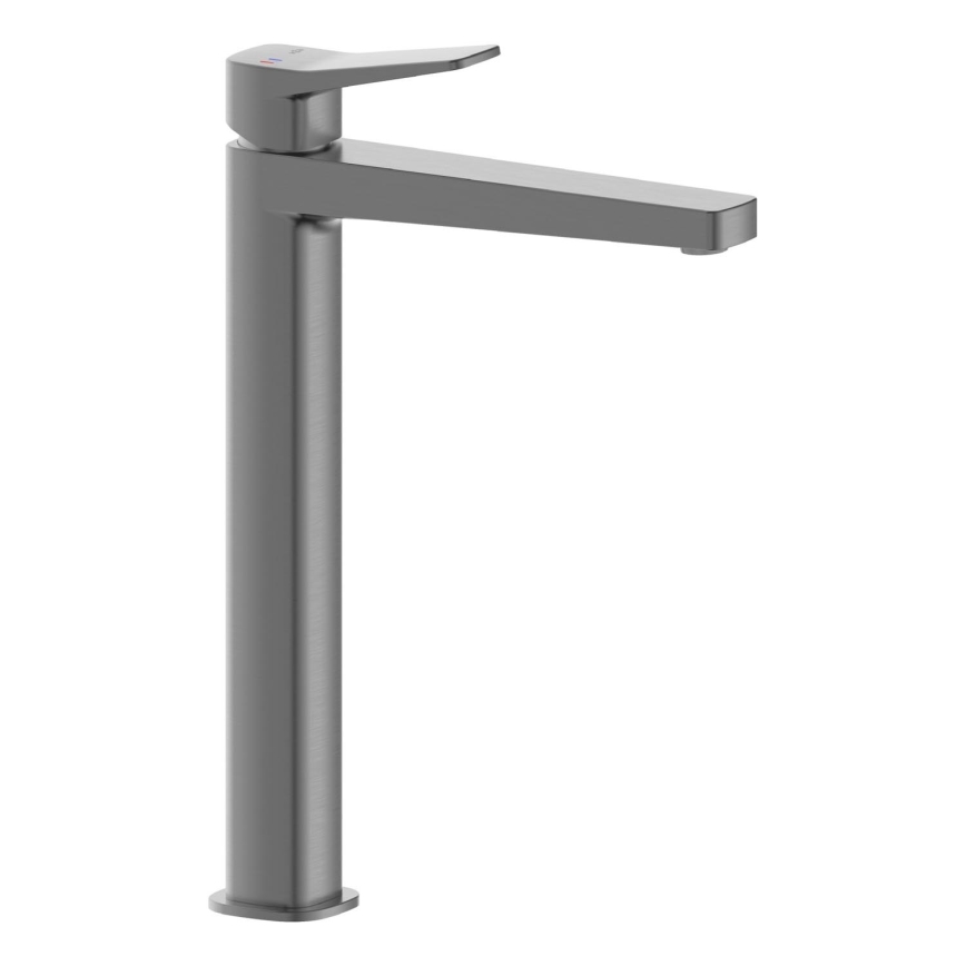 KFA Armatura 4522-712-61 - Umývadlová batéria + výpusť MALAGA 30,3 cm metalická sivá