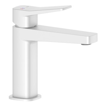 KFA Armatura 4522-815-44 - Umývadlová batéria + vypúšťací ventil MALAGA 15,9 cm biela