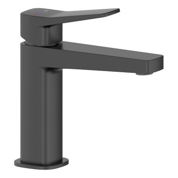 KFA Armatura 4522-815-81 - Umývadlová batéria + výpusť MALAGA 15,9 cm čierna