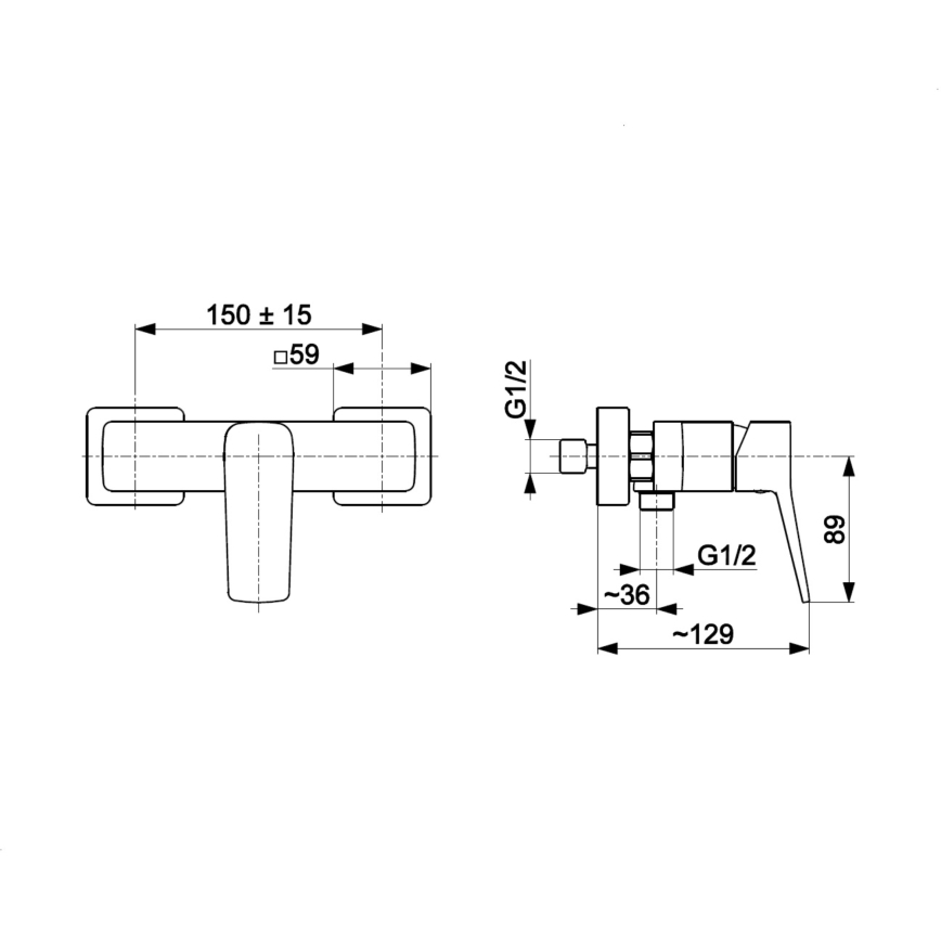KFA Armatura 4526-010-81 - Sprchová batéria MALAGA čierna