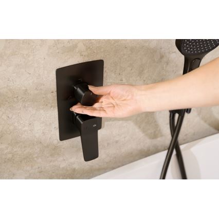 KFA Armatura 4529-301-81 - Sprchová súprava s podomietkovou batériou MALAGA čierna